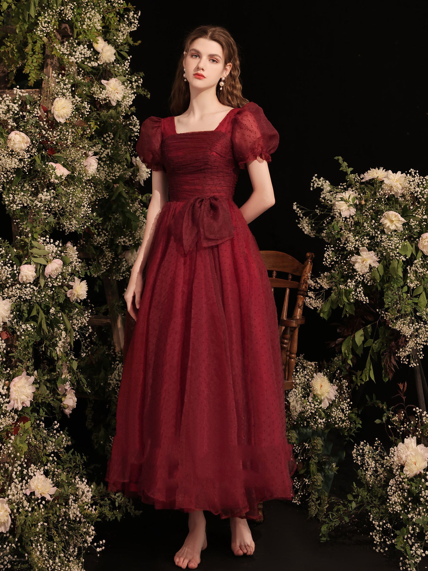 Ladies Annual Meeting Small Dress Red Bride Wedding