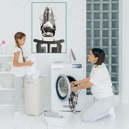 Iron Board Hanger Wall Mount Electric Iron Holder Iron And