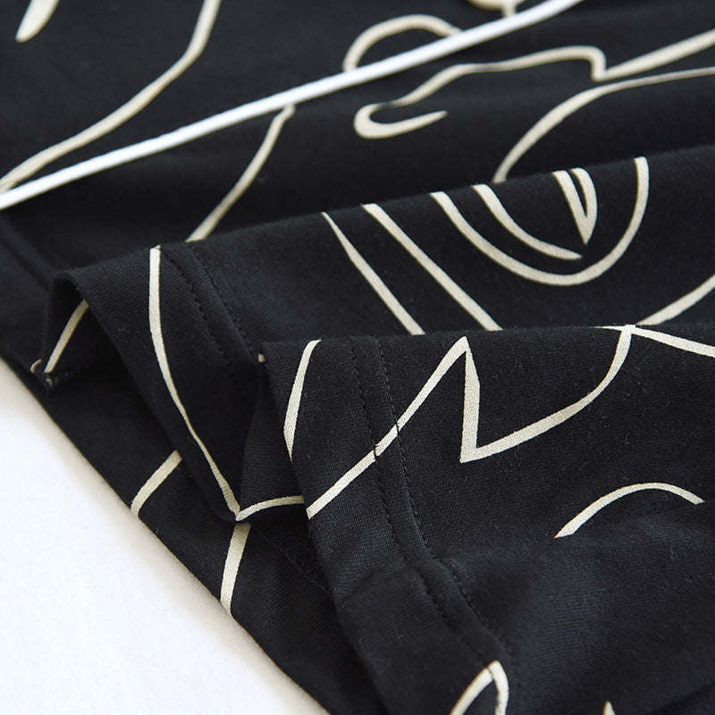 Thin Cardigan Plus Size Cotton Lapel Home Service