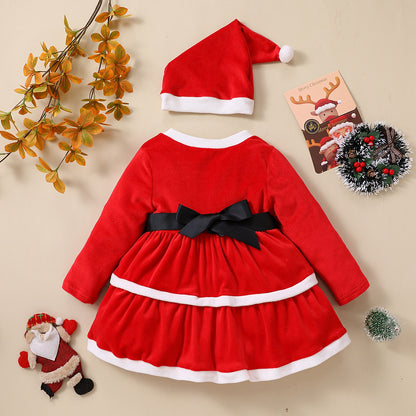 1-5 Years Christmas Winter Girls dress