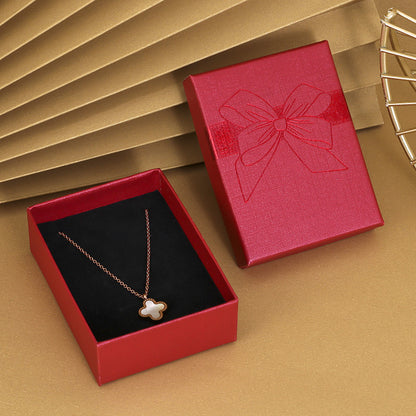Bow Necklace Earrings Packaging Gift Box