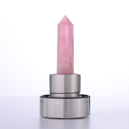 Crystal Spa Crushed Stone Glass Natural Crystal Column Energy Cup