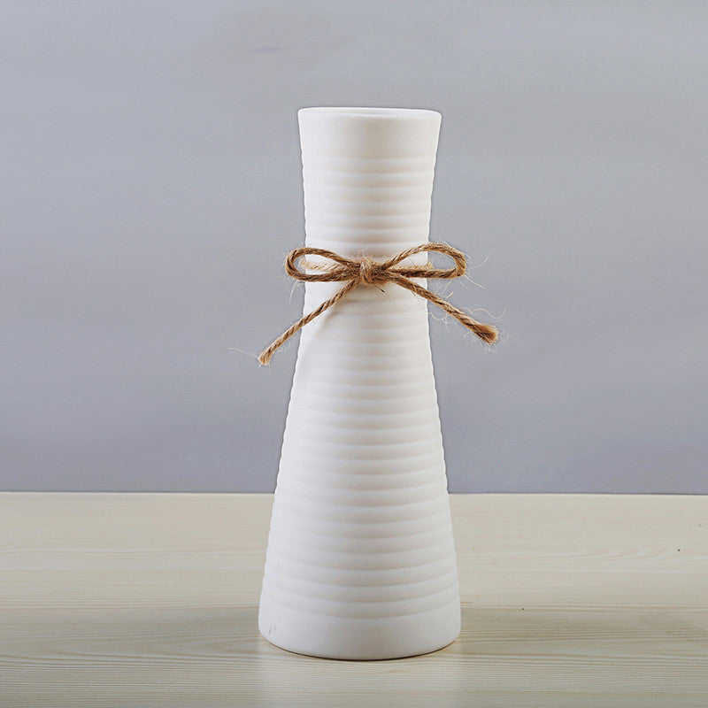 Simple And Beautiful White Creative Minimalist Ceramic Dried Flower Vase