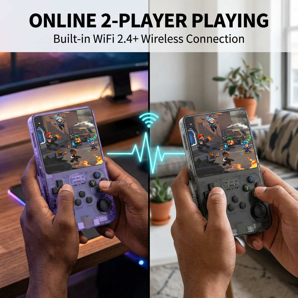 Mini R36S Retro Handheld Game Console | Linux ArkOS System, IPS Screen & 20,000 Games | Compatible with PS1, PSP, GBA, SNES, N64 & More