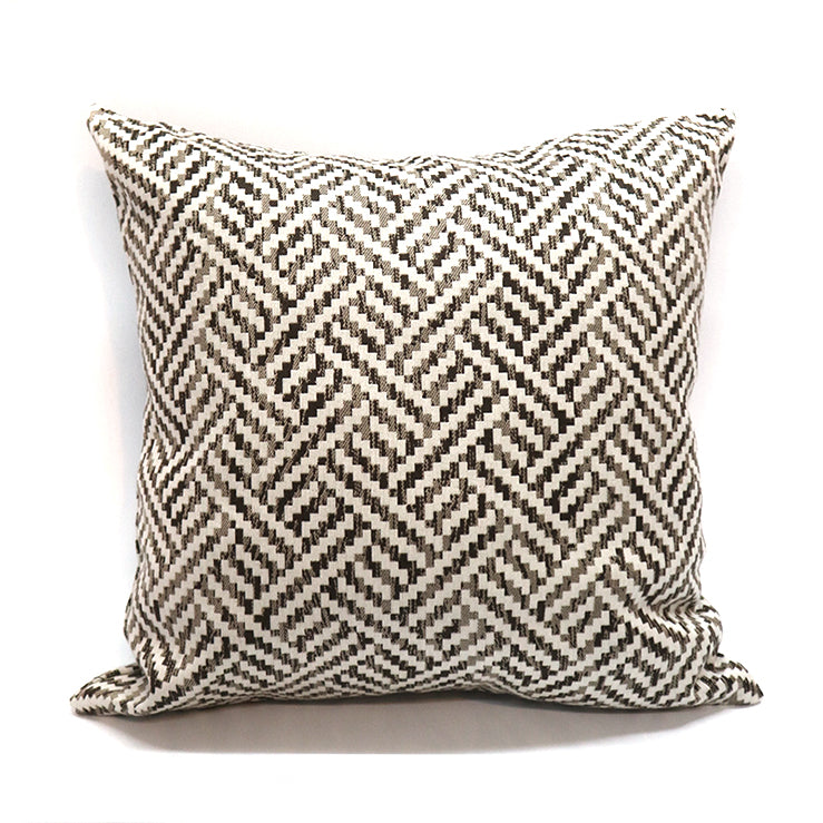 Orange Three Dimensional Square Geometry Pillow