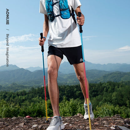 Off Road Folding Outdoor Carbon Cane Aluminum Alloy Straight Shank Hiking Cane