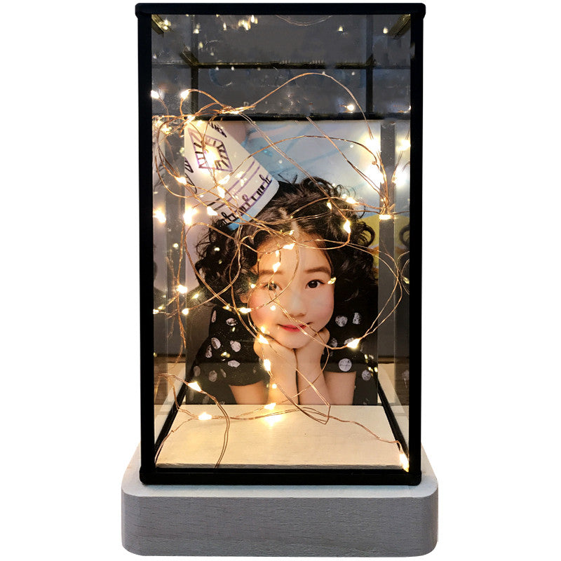 Photo Custom Creative Decoration Night Light Glass House