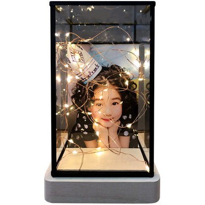 Photo Custom Creative Decoration Night Light Glass House
