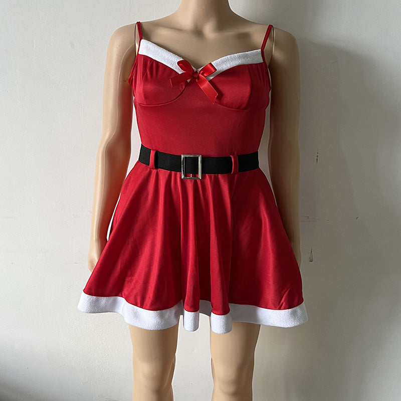 Women's Fashion Red Christmas Dress