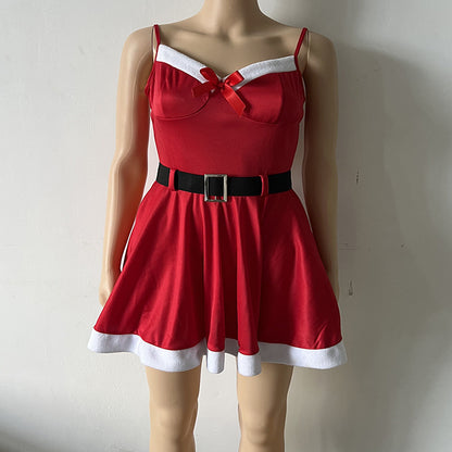 Women's Fashion Red Christmas Dress