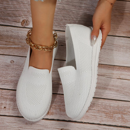 Women's Mesh Shoes Breathable Slip On Lazy Shoes Loafers Women