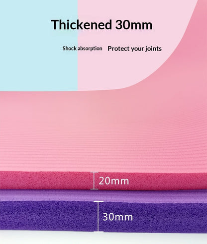Extra-thick 20mm Widened And Lengthened Yoga Mat