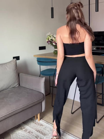 Convertible Tie-Drape Pants