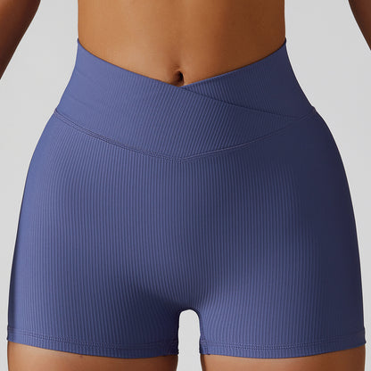 Summer Hip Lift Yoga Shorts High Waist Girls Outer Wear