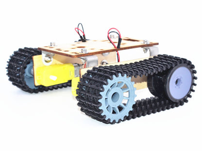 Economic Robot Single-layer Tank Chassis Building Blocks Wood Board