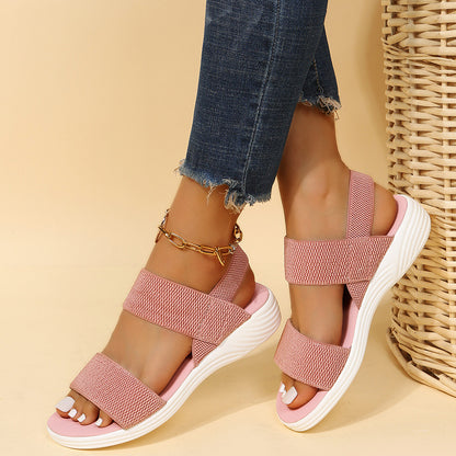 Double-strap Sandals Women Platform Beach Shoes - FLIPSTYLEZLLC