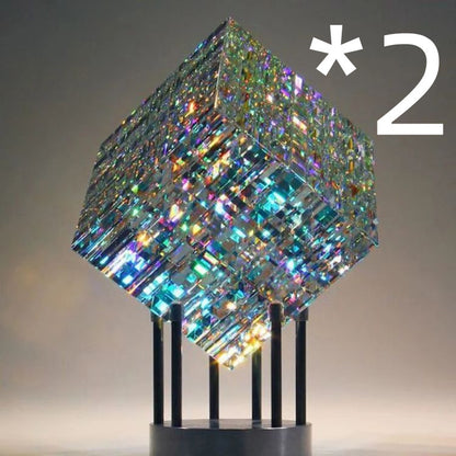 Glass Sculpture Table Furnishing Pieces Of Art Stock