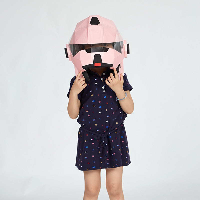 Almighty Guardian Mask Headgear Paper Molded Protective Cover