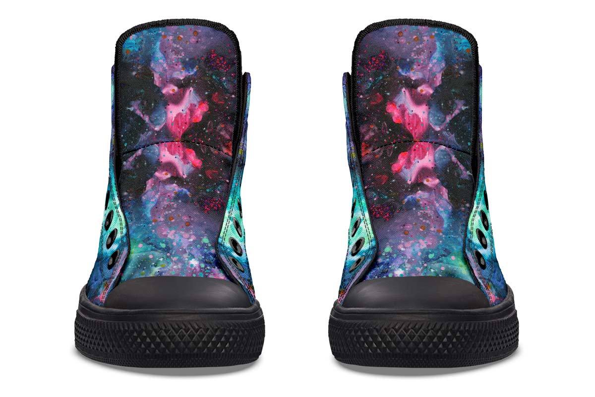 Printed Couple High Top Canvas Shoes