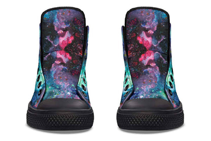 Printed Couple High Top Canvas Shoes