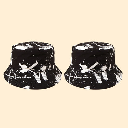 Korean Style Trendy Inkjet Fisherman Hat Men's All-match Sunshade
