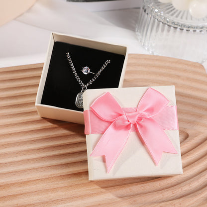 Bow Necklace Earrings Packaging Gift Box