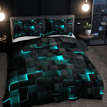 Abstract Grid Series Quilt Cover Digital Printing Bedding