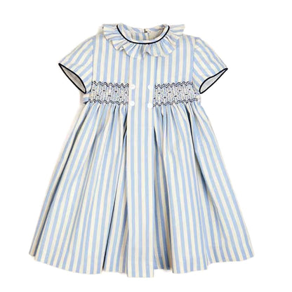 Girls' High End Cotton Short Sleeve Dress