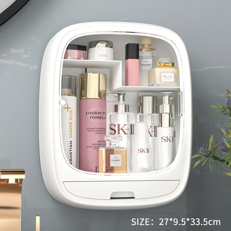Wall-mounted Plastic Cosmetic Storage Box