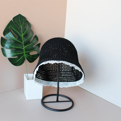 Women's Fashion Simple And Versatile Lace Hollow Fishing Hat