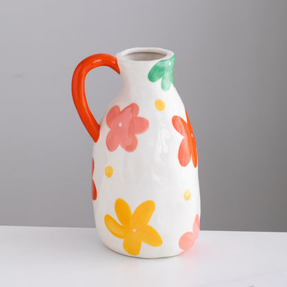 Living Room Entrance Desktop Hand Painting Creative Ceramic Decorative Vase