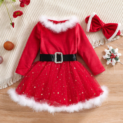 1-5 Years Christmas Winter Girls dress