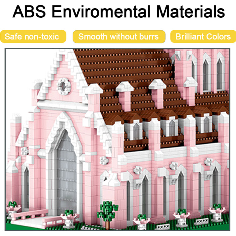 Building Blocks High Difficulty Giant Type Assembled Swan Lake Castle