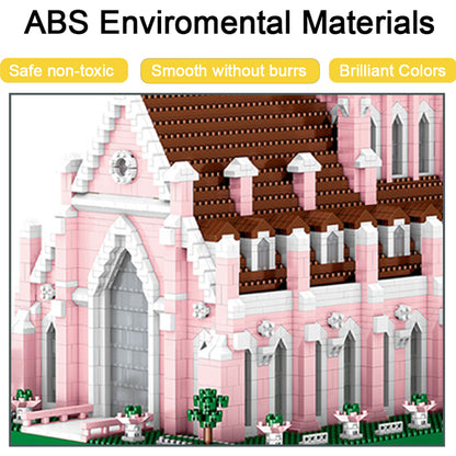 Building Blocks High Difficulty Giant Type Assembled Swan Lake Castle