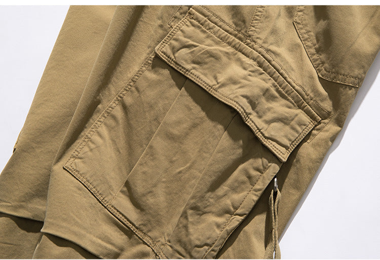 Plus Size Men's Casual Trousers With Loose Fit