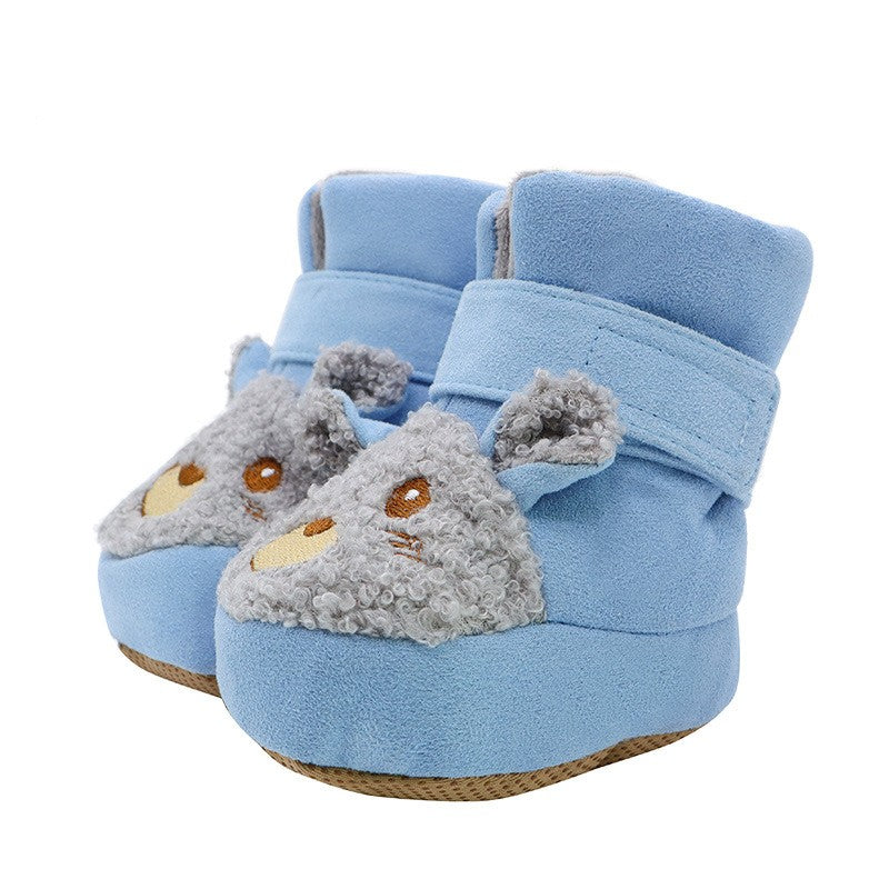 Middle Insulated Shoes With Plush To Prevent Hair Falling