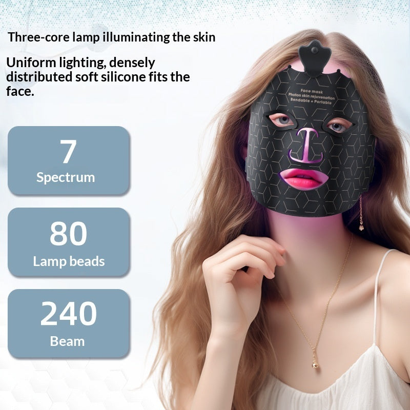 Wireless Portable Home LED Silicone Mask Device