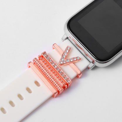 Rose Gold English Alphabet Buckle