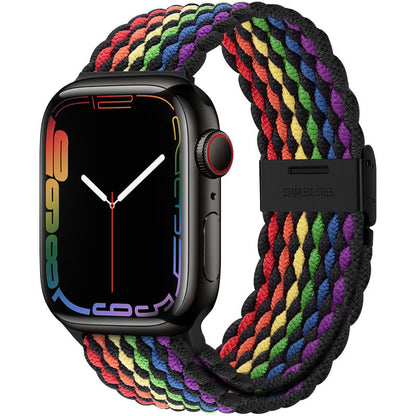 Creative Nylon Loop Elastic Woven Watch Strap