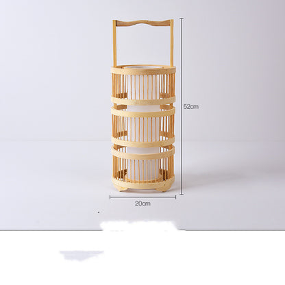 Store Bed And Breakfast Bedroom Bamboo Floor Lamp