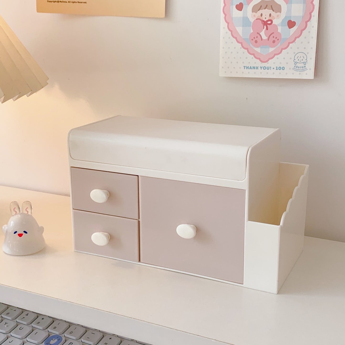 Creative Cute Desktop Storage Box Plastic Drawer Type