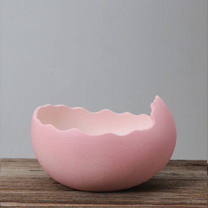 Eggshell Living Room Ceramic Hydroponic Vase Pot Desktop Flower Small And Simple Indoor Green Dill