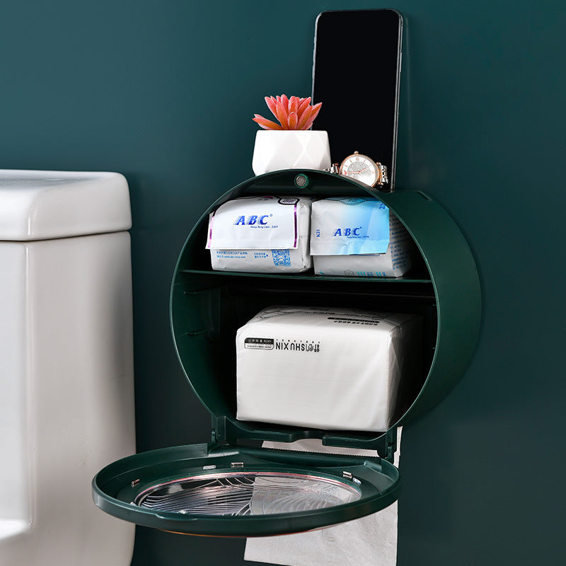 Punch Free Wall Mounted Washcloth Storage Box