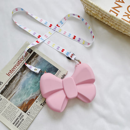 Diagonal Coin Purse Bow Princess Bag Parent-child Bag
