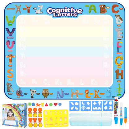 Children's Water Canvas Letters Cognitive Graffiti Mat Educational Writing Board