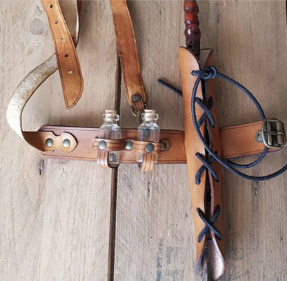 Leather Potion Sleeve Thigh Sword Sleeve Drama Performance