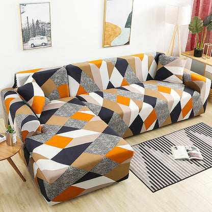 Geometric Stretch Sofa Cover All-inclusive Fabric Lazy Combination Living Room Cushion