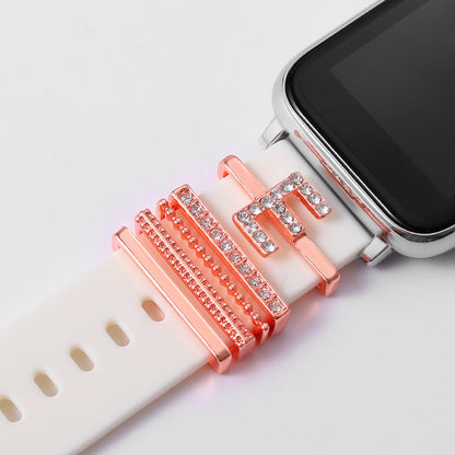 Rose Gold English Alphabet Buckle