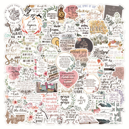 Cross-border Bible Graffiti Notebook Luggage Scooter Waterproof Stickers