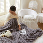 LuxuryRabbit Plush Blanket Winter Thickened Fur